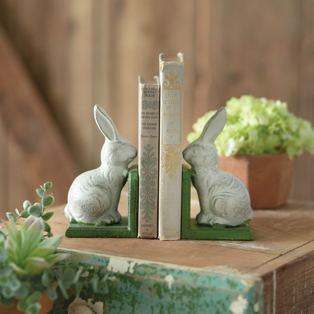 Peeping Bunny Bookends