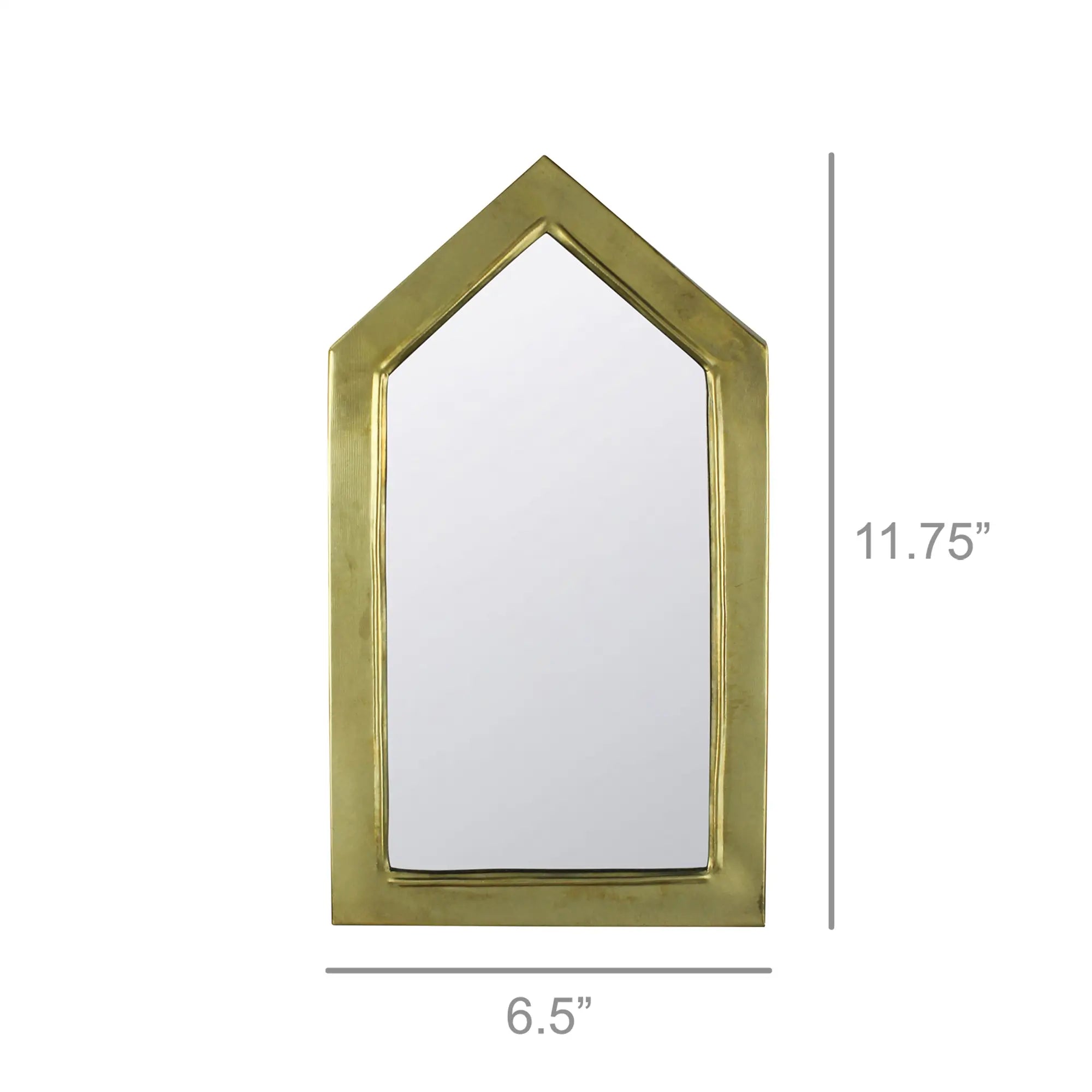 Brass Gable Mirror