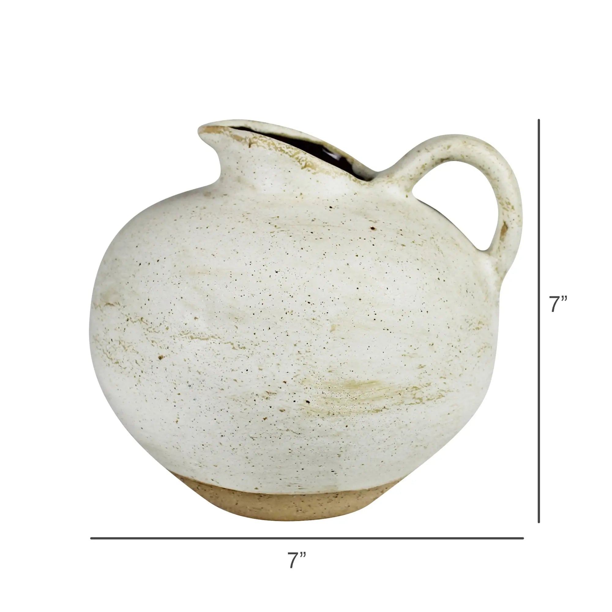 Wide Body Ceramic Pitcher