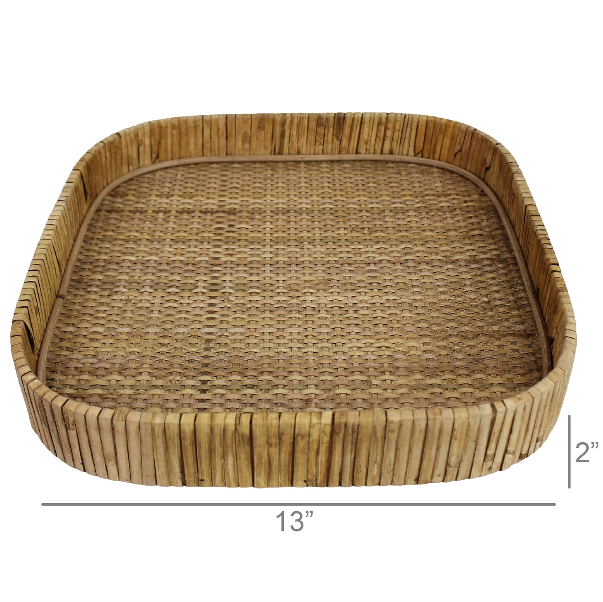 Cayman Square Rattan Tray