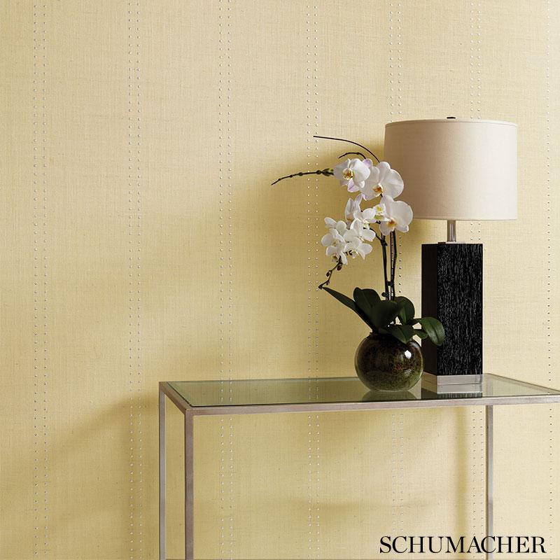Schumacher Stud Stripe Wallpaper
