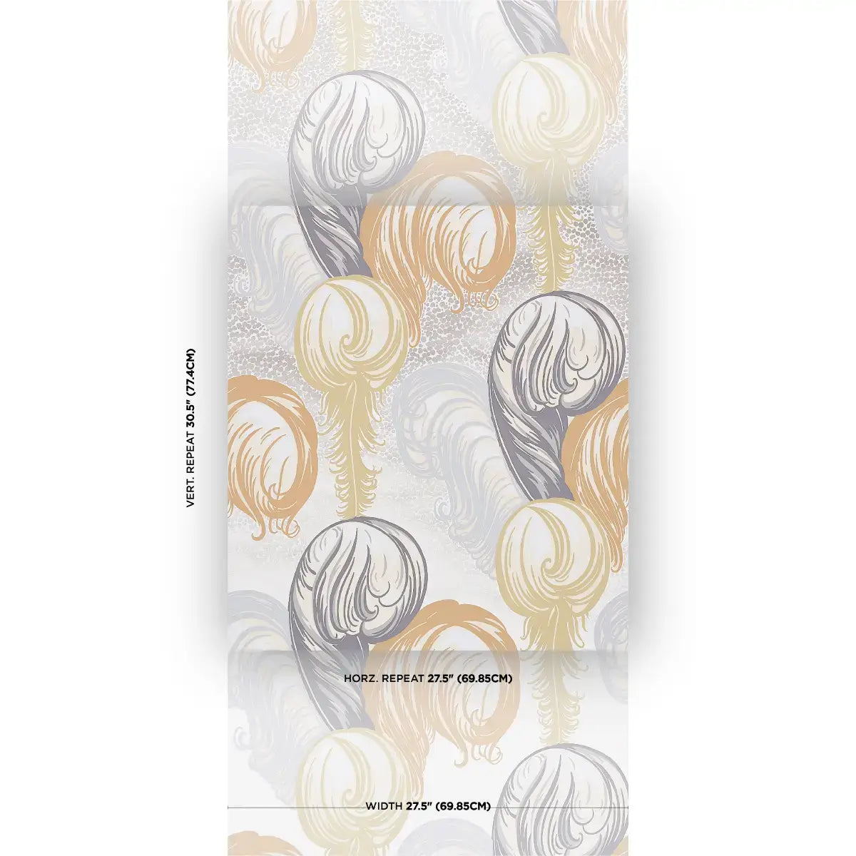 Schumacher Plumes Wallpaper