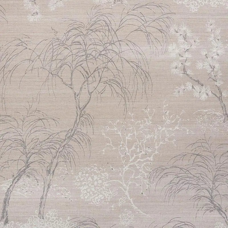 Schumacher Mori Hemp Shimmer Wallpaper