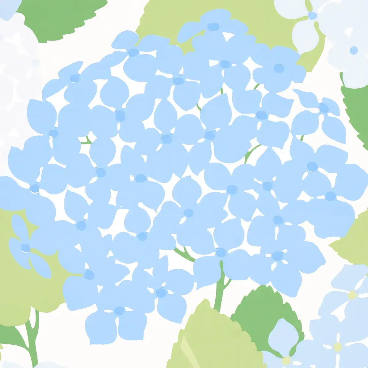 Schumacher Hydrangea Shimmer Wallpaper