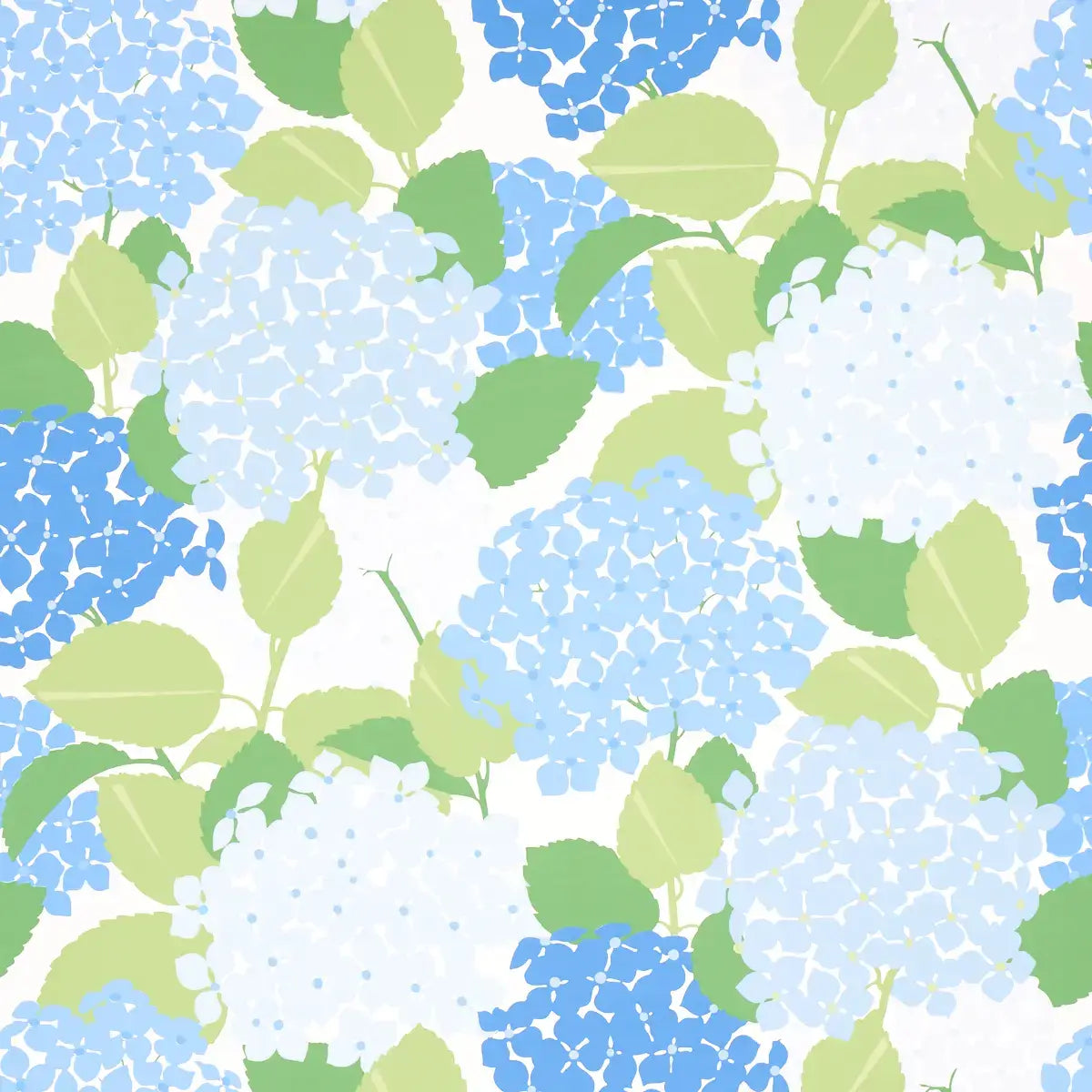 Schumacher Hydrangea Shimmer Wallpaper