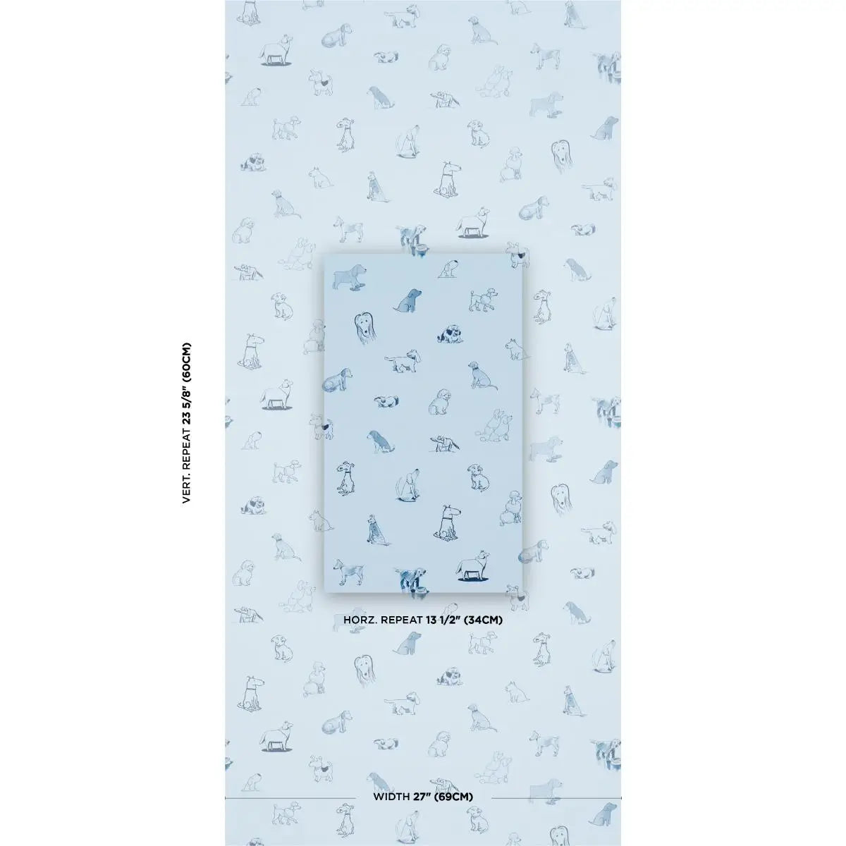 Schumacher Good Dogs Everywhere Wallpaper