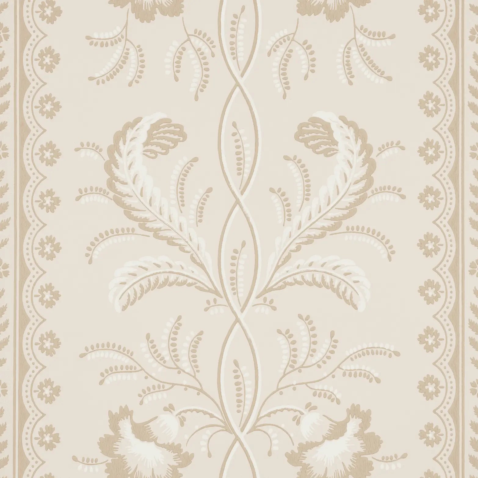 Schumacher Bell Flowers Wallpaper