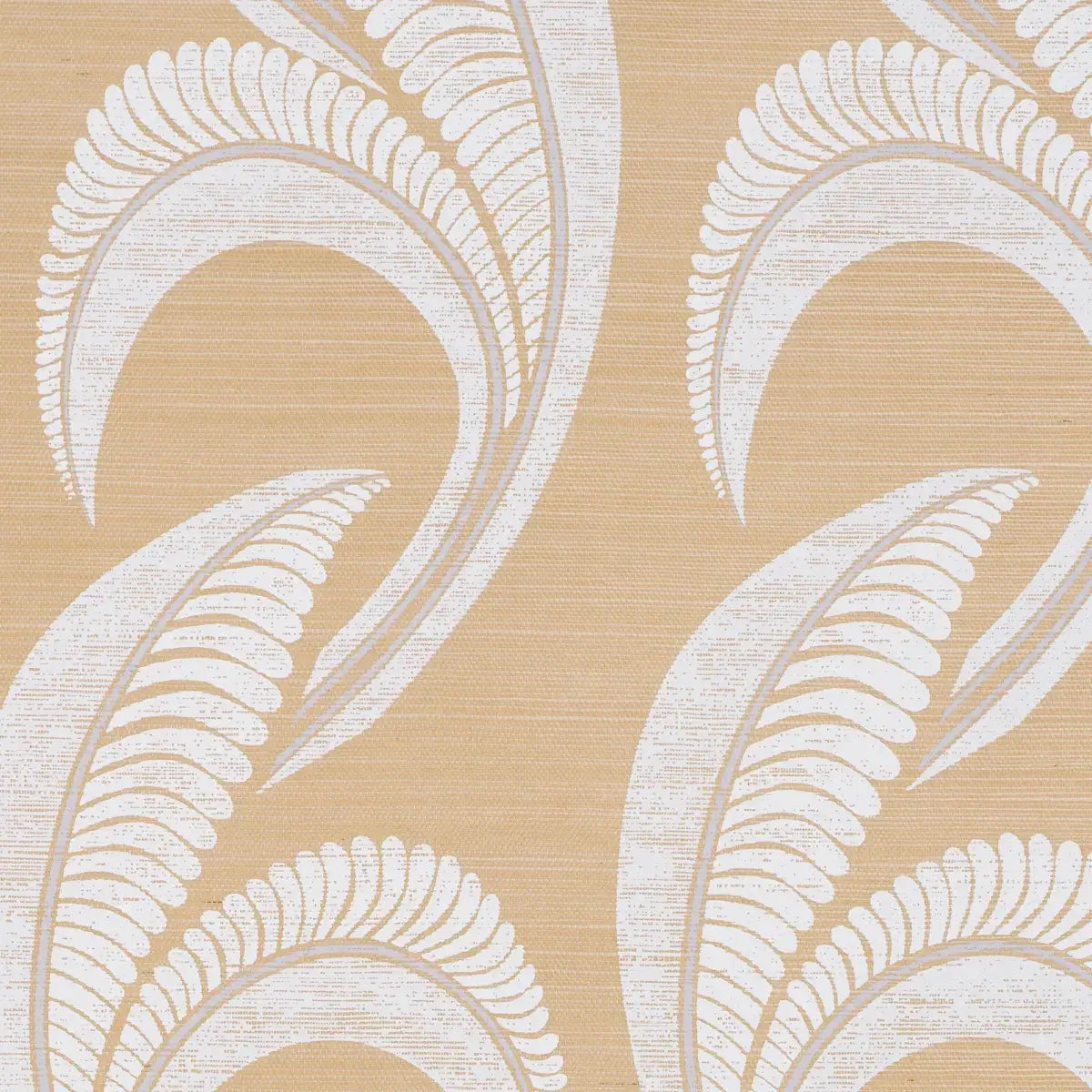Schumacher Banana Leaf Sisal Wallpaper