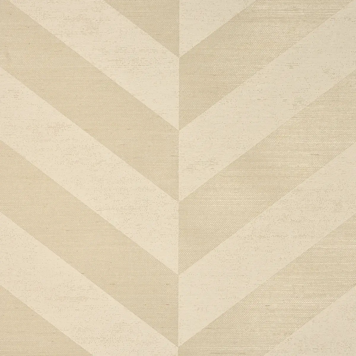Schumacher Staggered Chevron Sisal Wallpaper