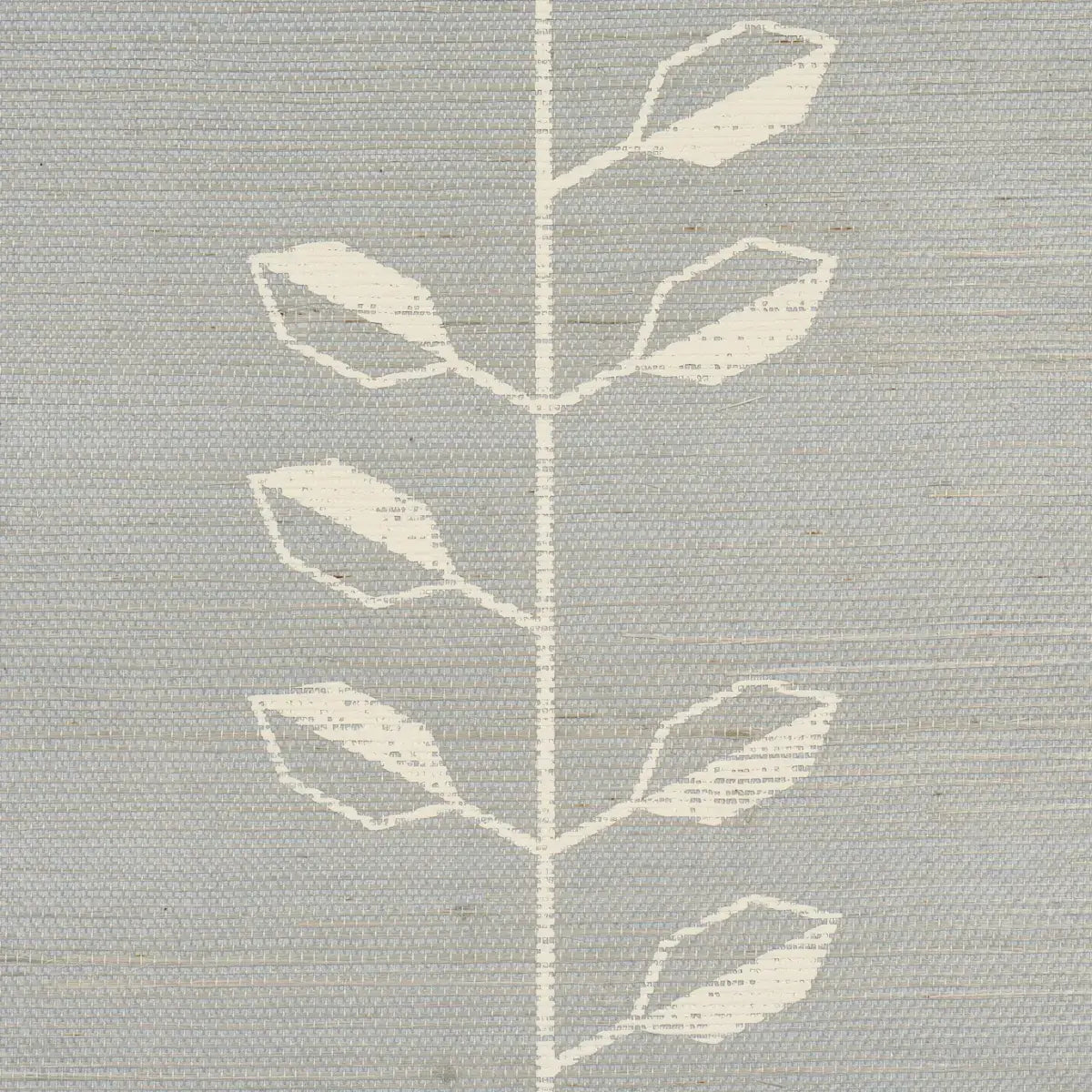 Schumacher Geo Leaf Sisal Wallpaper