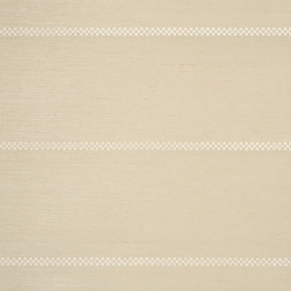 Schumacher Checkered Stripe Sisal Wallpaper