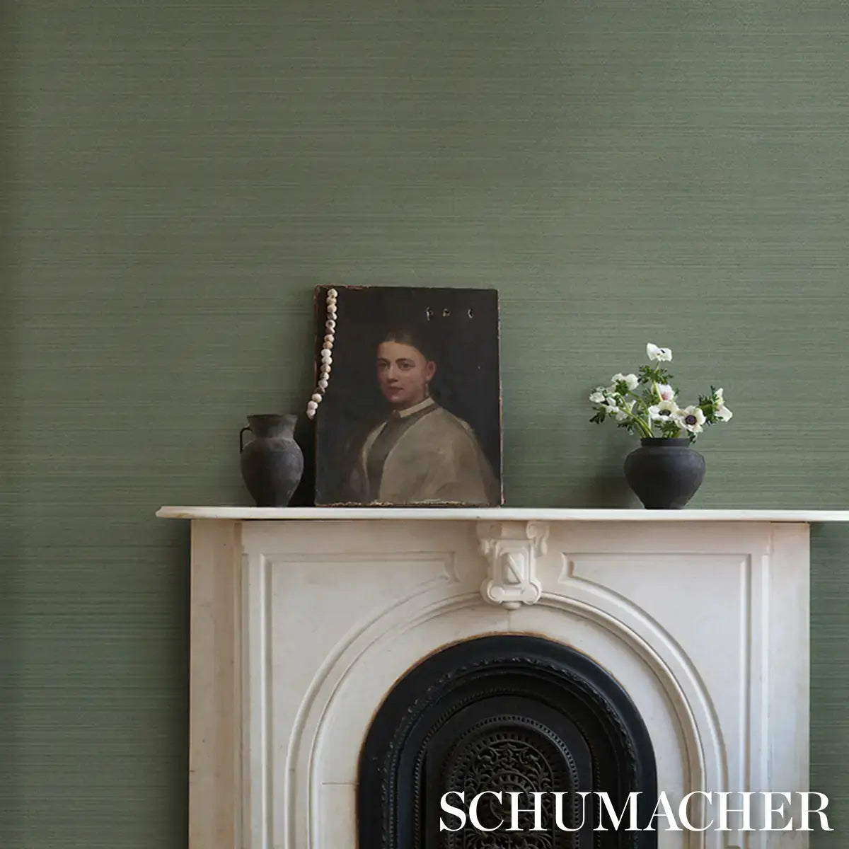 Schumacher Musa Abaca Wallcovering