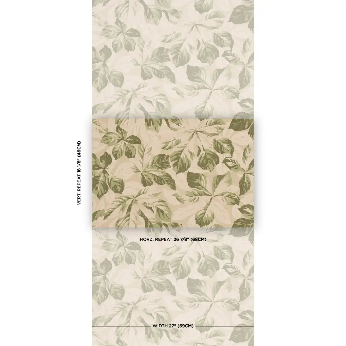 Schumacher Arboreal Handprint Wallpaper