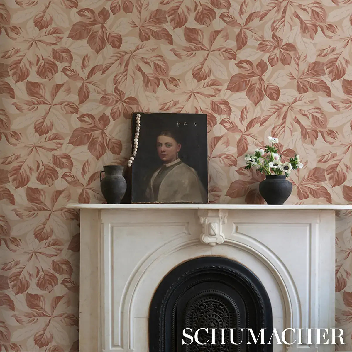 Schumacher Arboreal Handprint Wallpaper