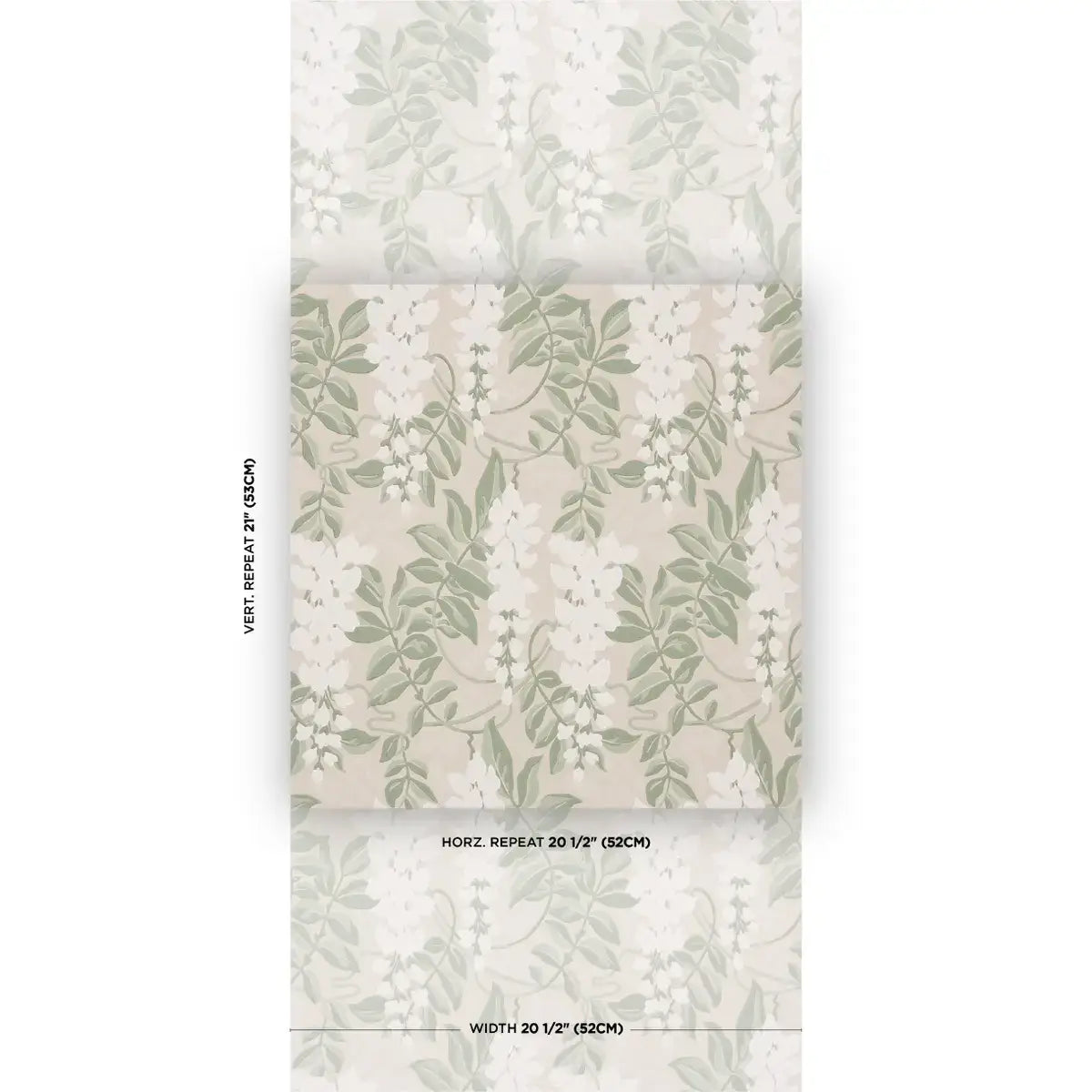 Schumacher Lucia Wisteria Wallpaper