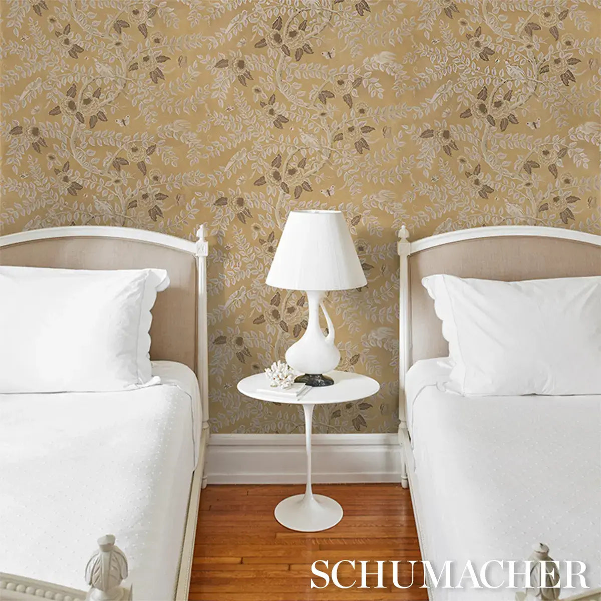 Schumacher Tole Bird Wallpaper