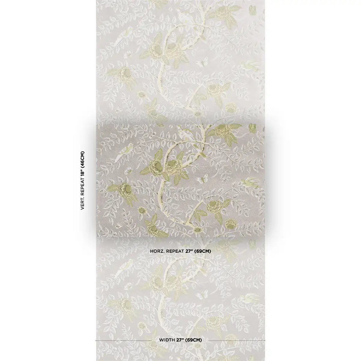 Schumacher Tole Bird Wallpaper
