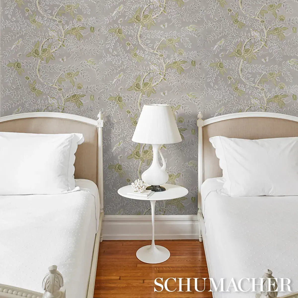 Schumacher Tole Bird Wallpaper