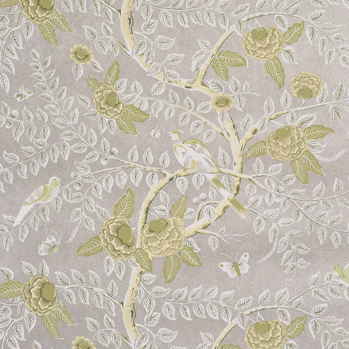 Schumacher Tole Bird Wallpaper