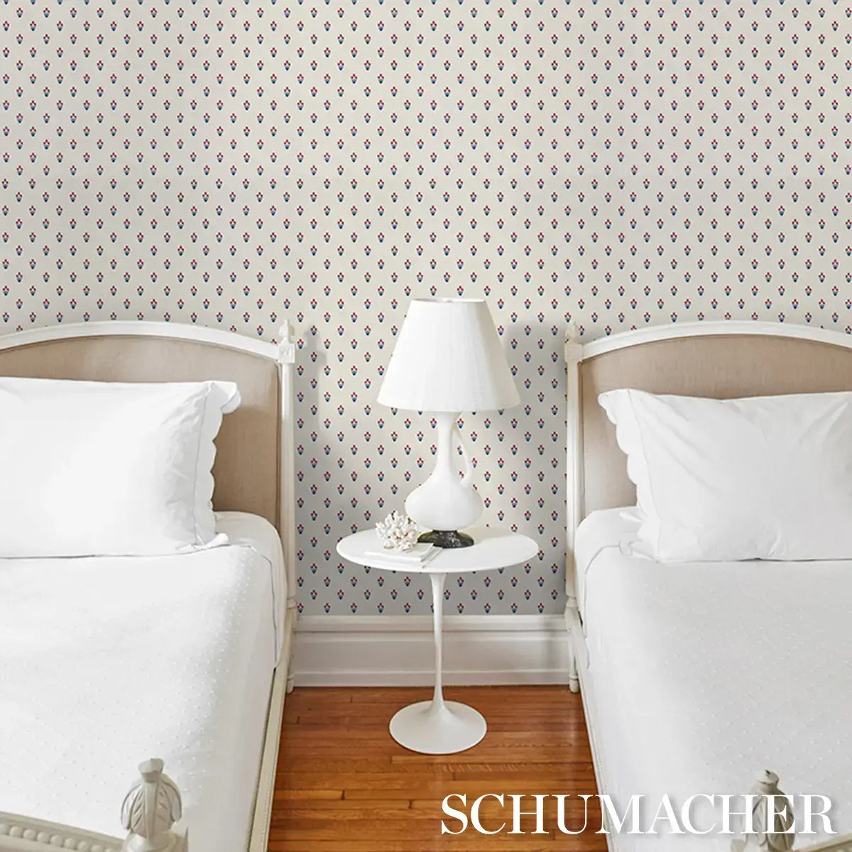Schumacher Moira Hand Print Wallpaper