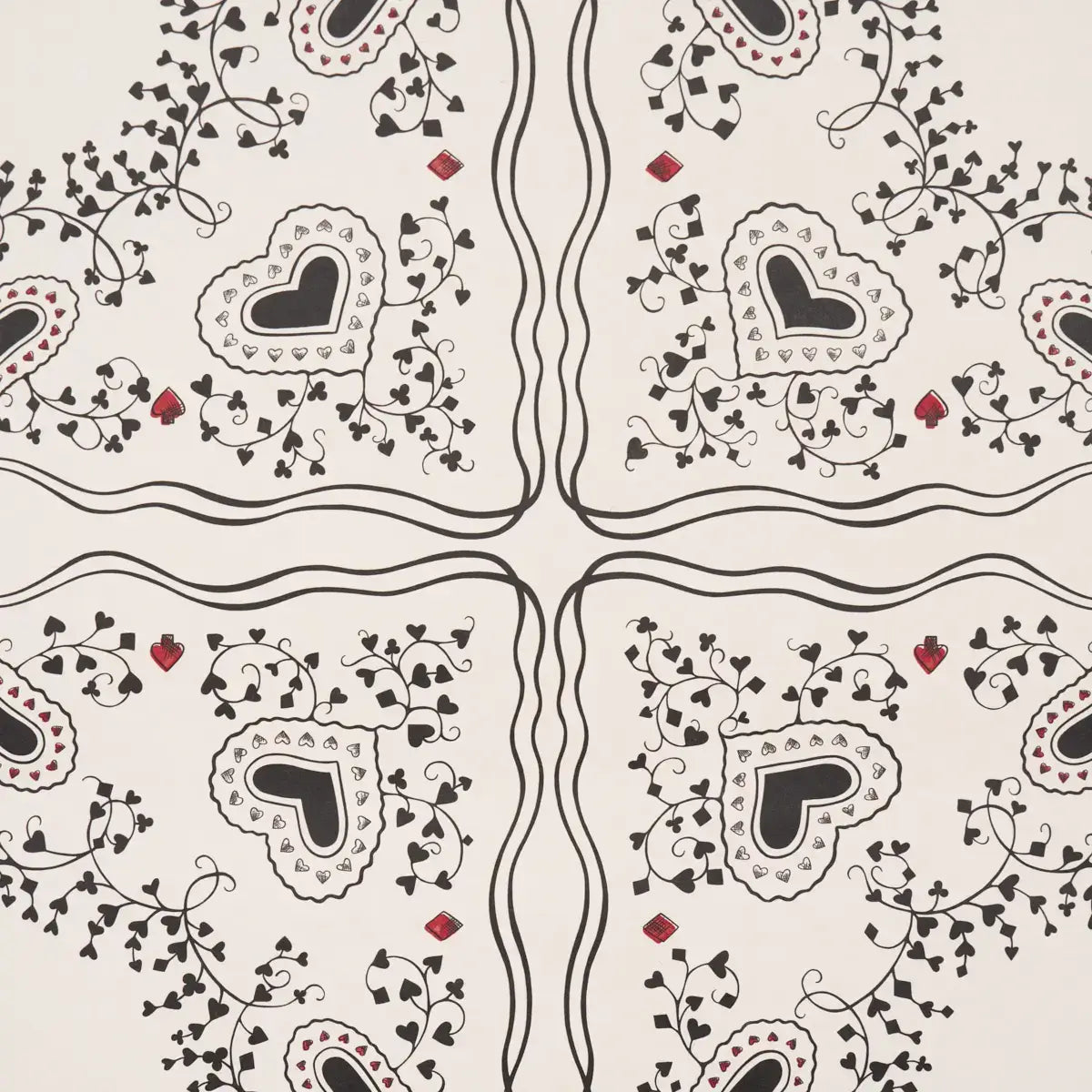 Schumacher Garden Of Hearts Wallpaper