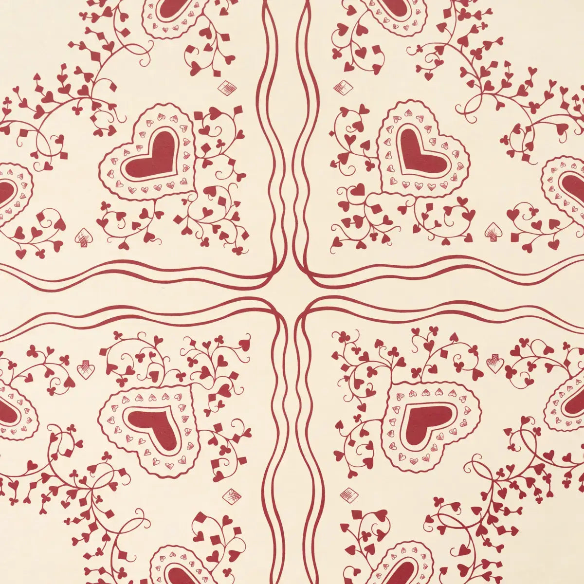 Schumacher Garden Of Hearts Wallpaper