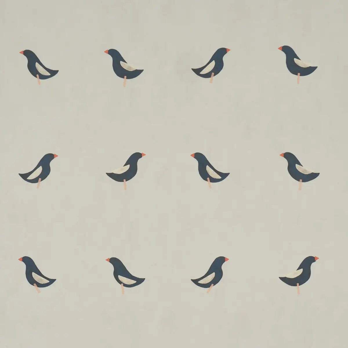 Schumacher Birds Print Wallpaper
