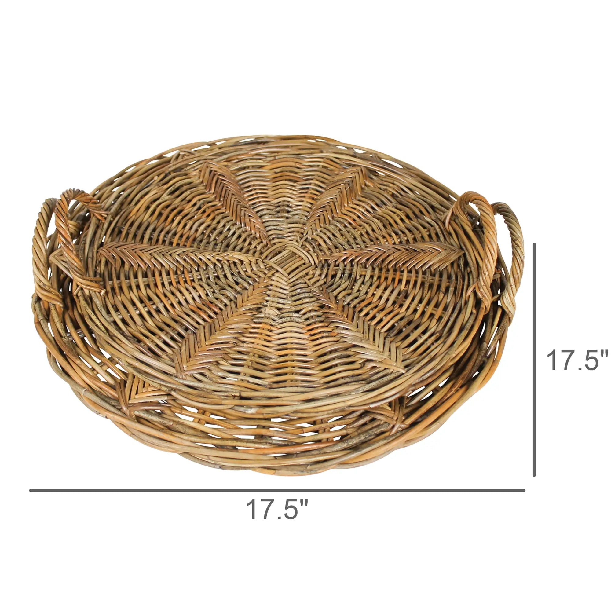 Herringbone Weave Valero Round Trays
