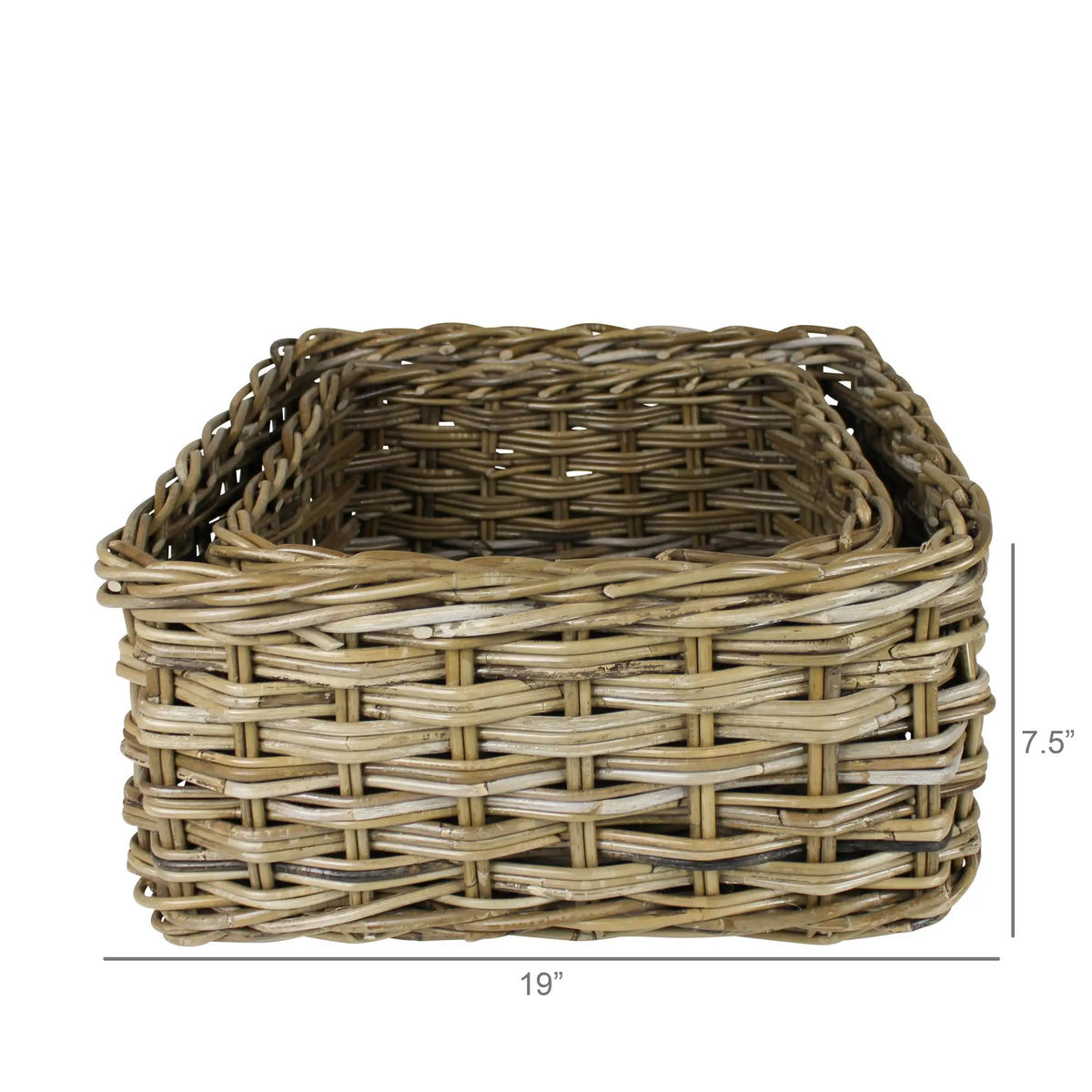 Rattan Square Basket Set