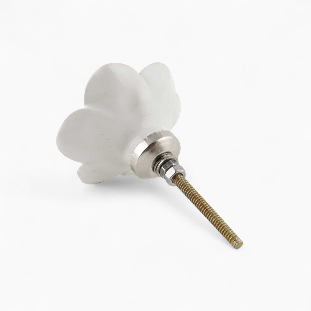 White Flower Knob