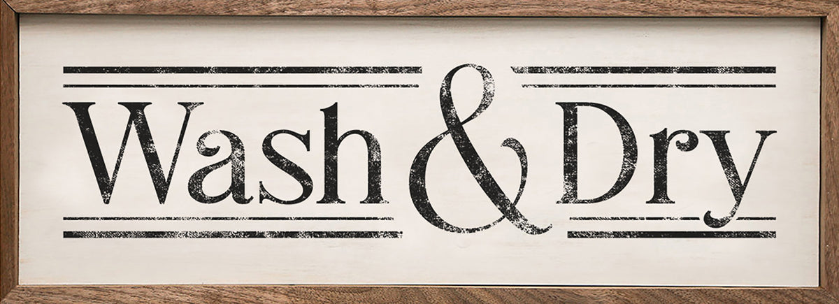 Wash & Dry Wood Framed Print