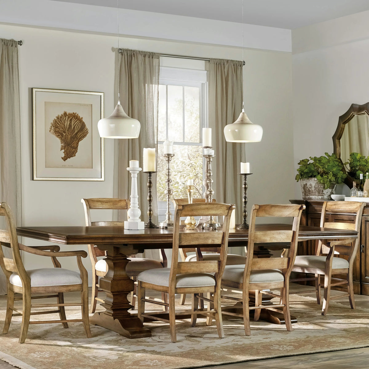 Archivist Trestle Table With Leaves