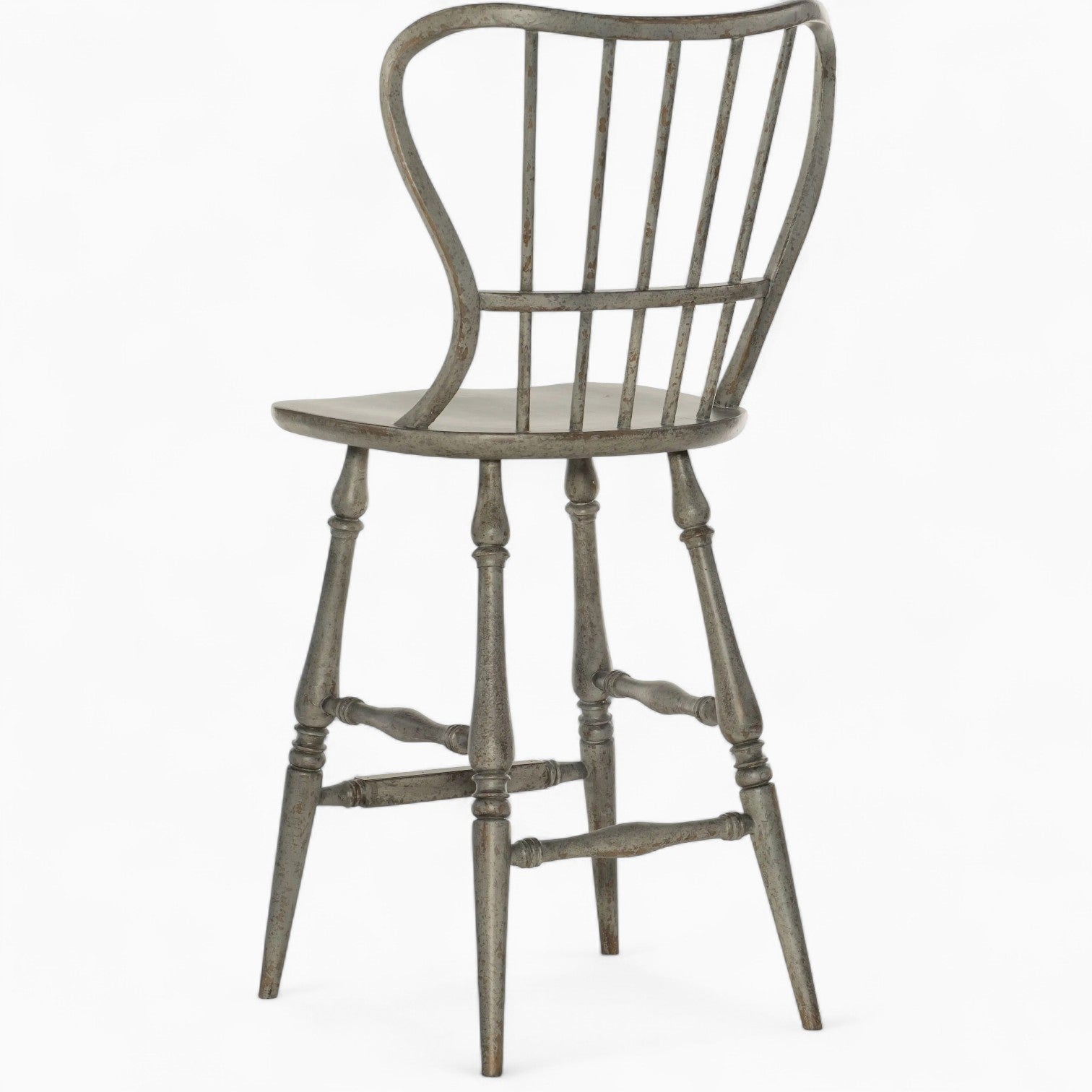 Ciao Bella Spindle Back Speckled Grey Bar Stool