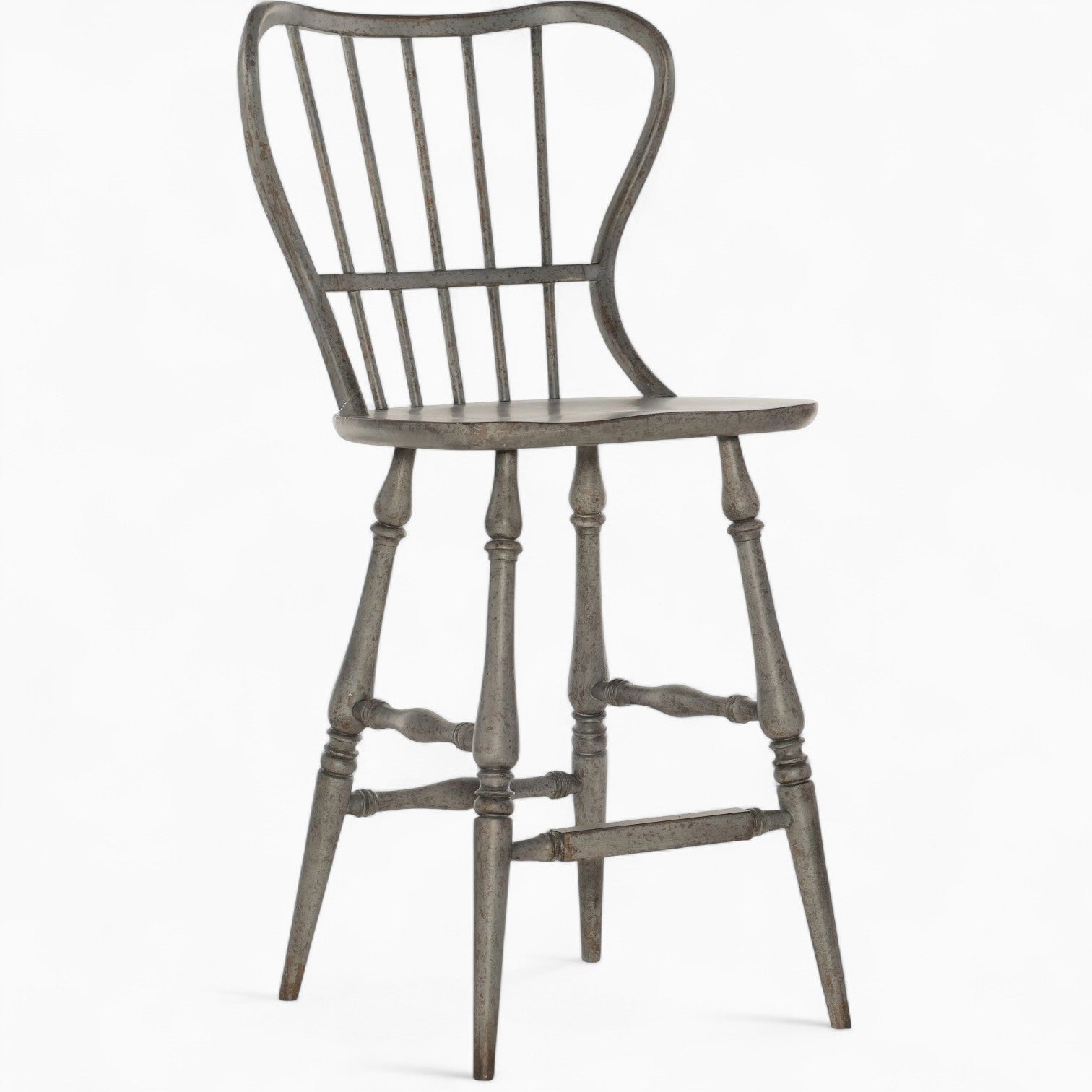 Ciao Bella Spindle Back Speckled Grey Bar Stool