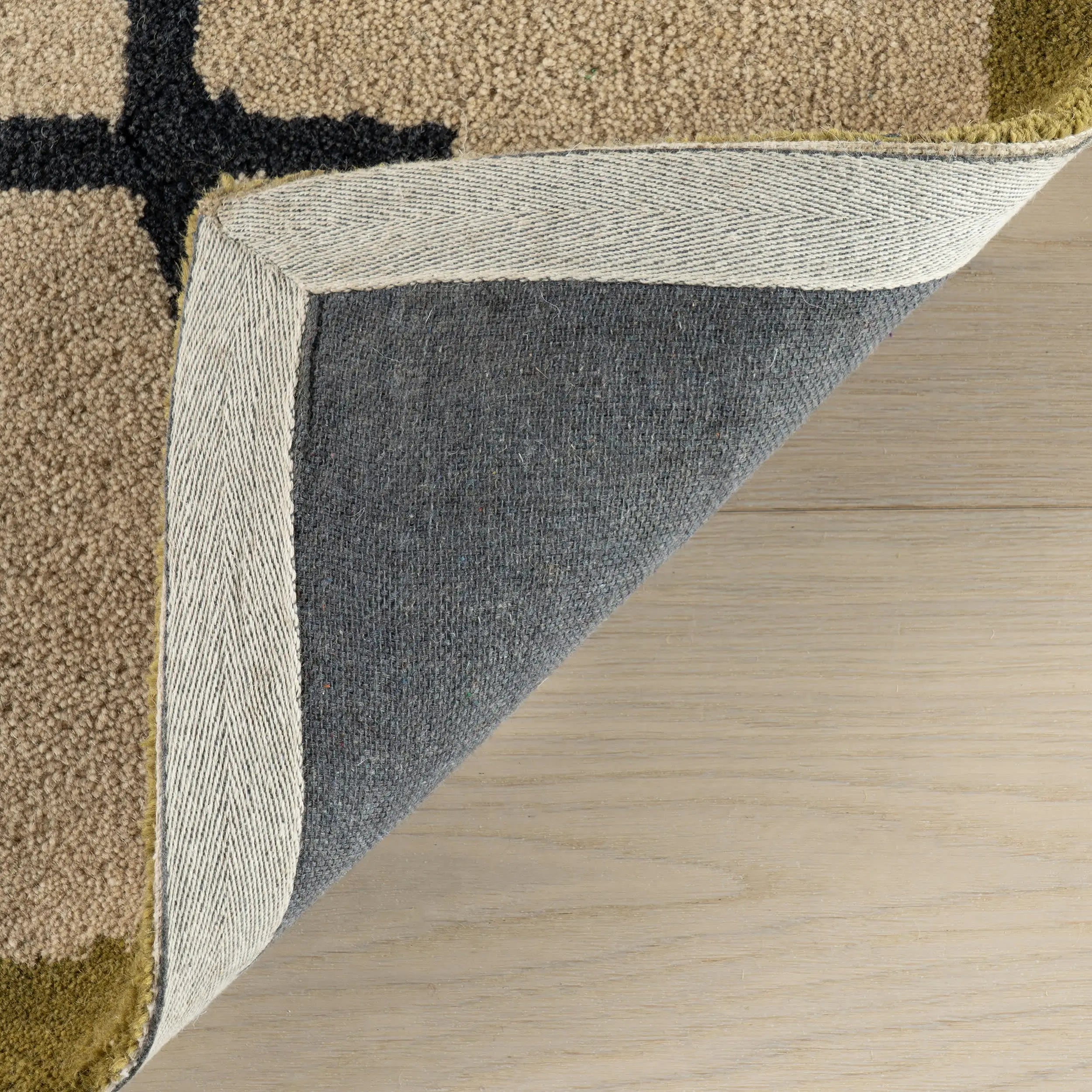 Dash & Albert Serge Bordered Wool Cozy Rug