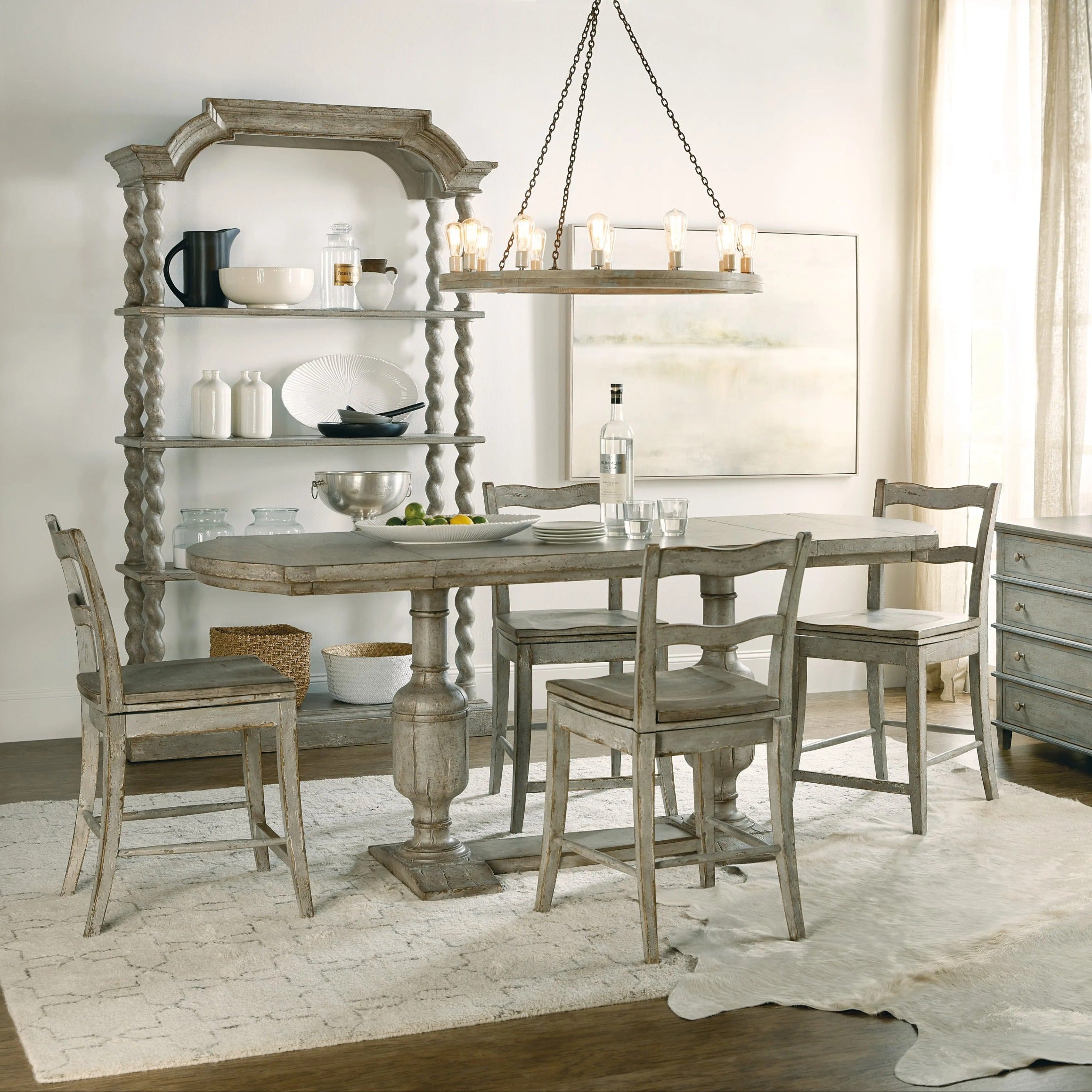 Alfresco La Riva Ladder Back Swivel Counter Stool