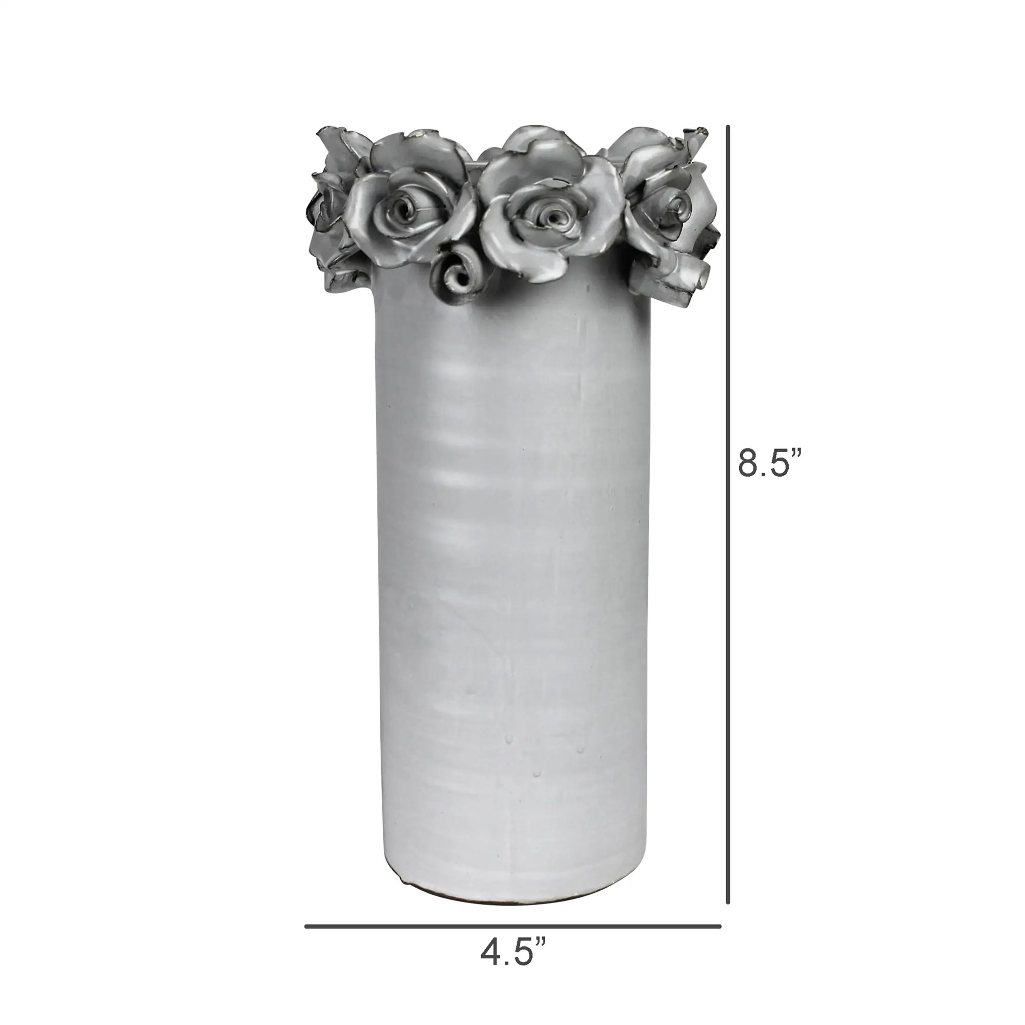 Rose Rim Ceramic Vase