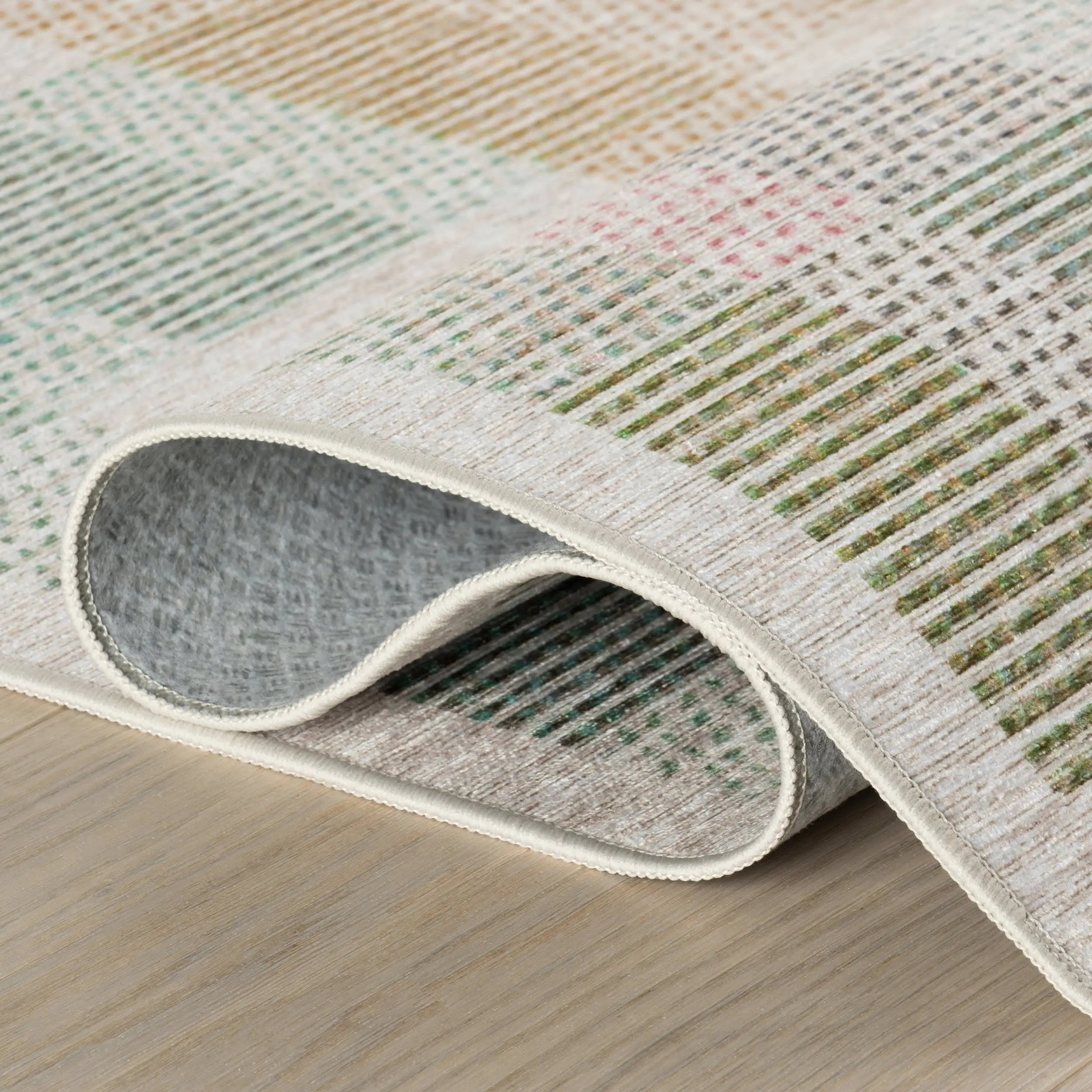 Chanan Farmhouse Plaid Machine Washable Rug