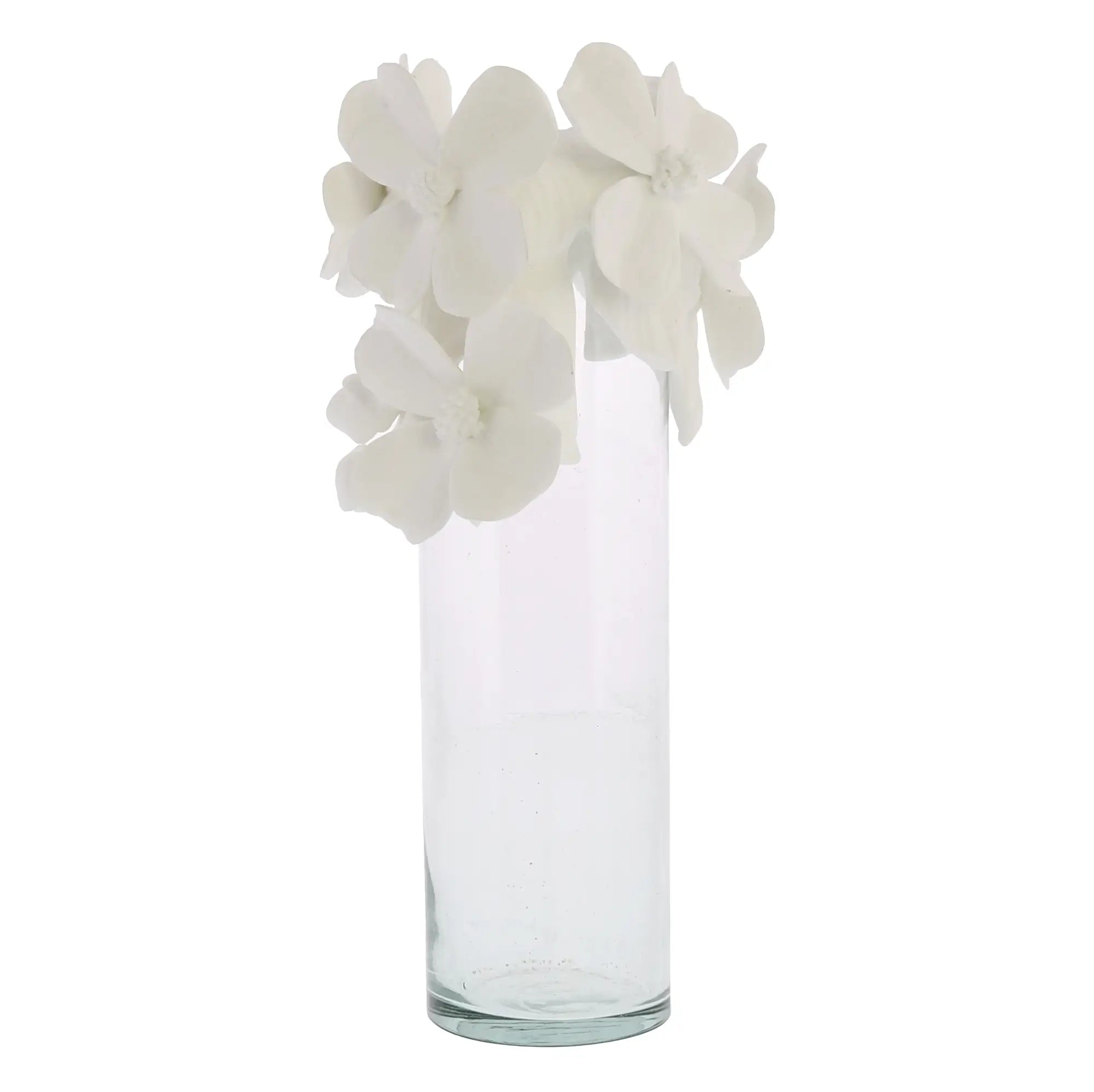 Bone China Flower Crown Glass Vase