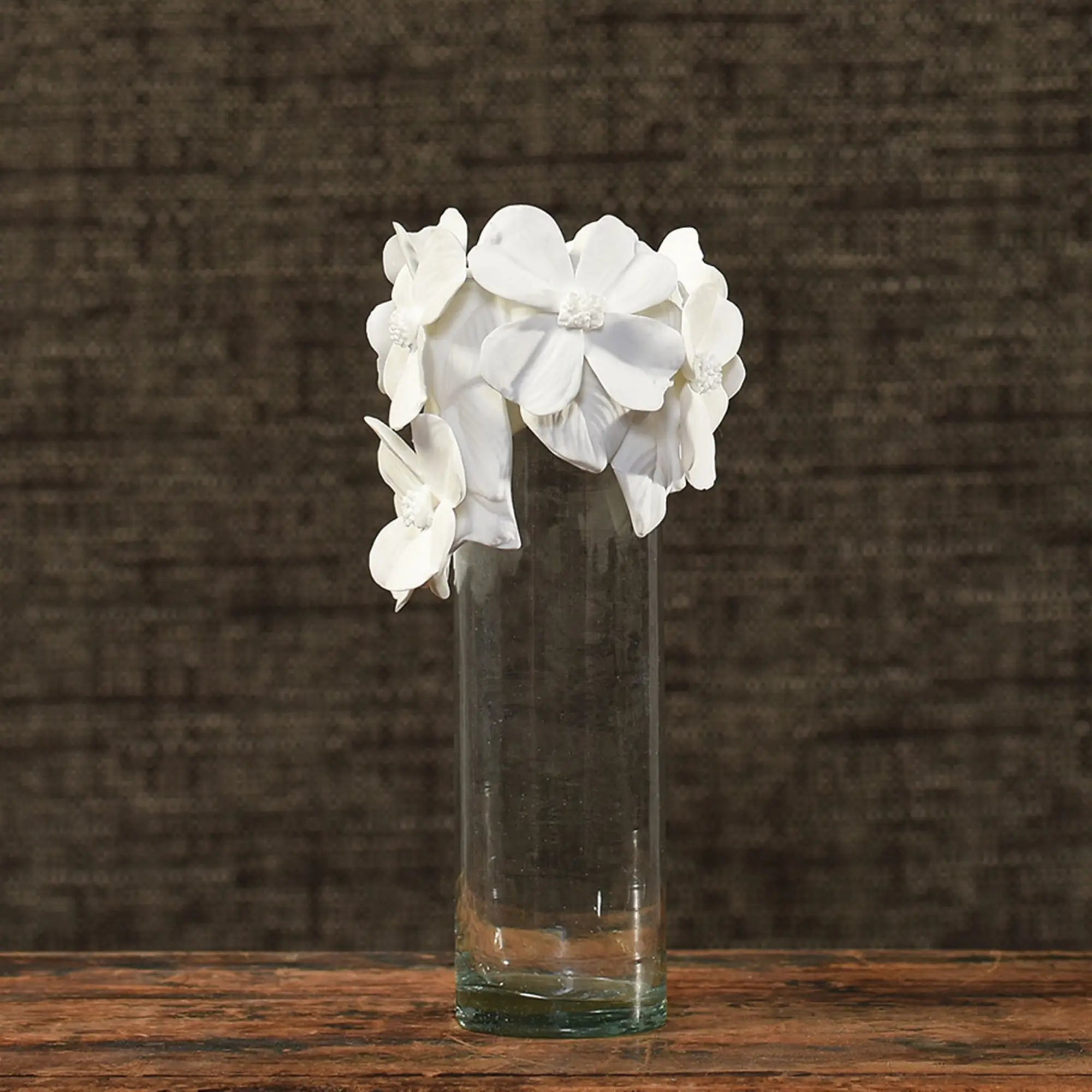 Bone China Flower Crown Glass Vase