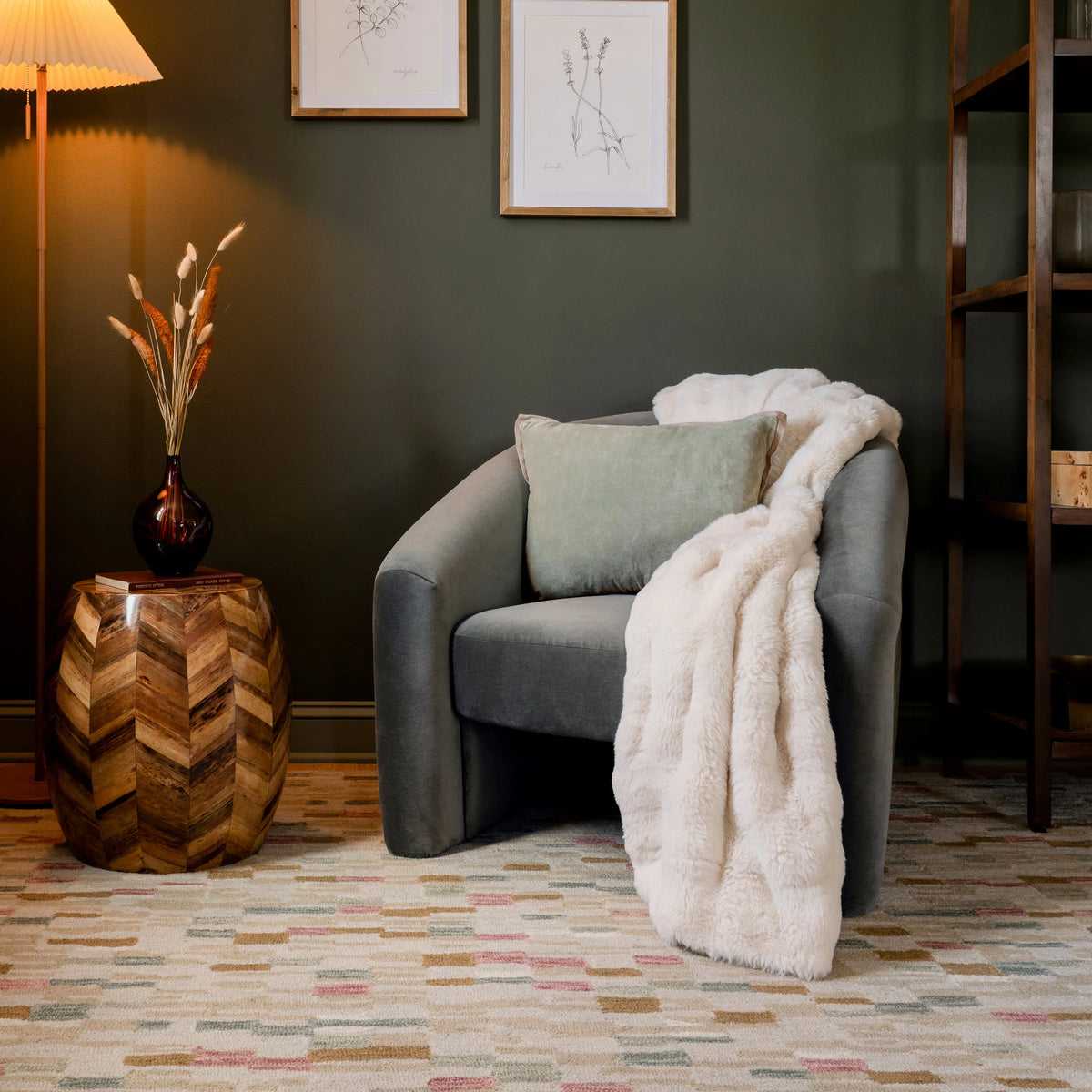 Pine Cone Hill Fab Faux Throw