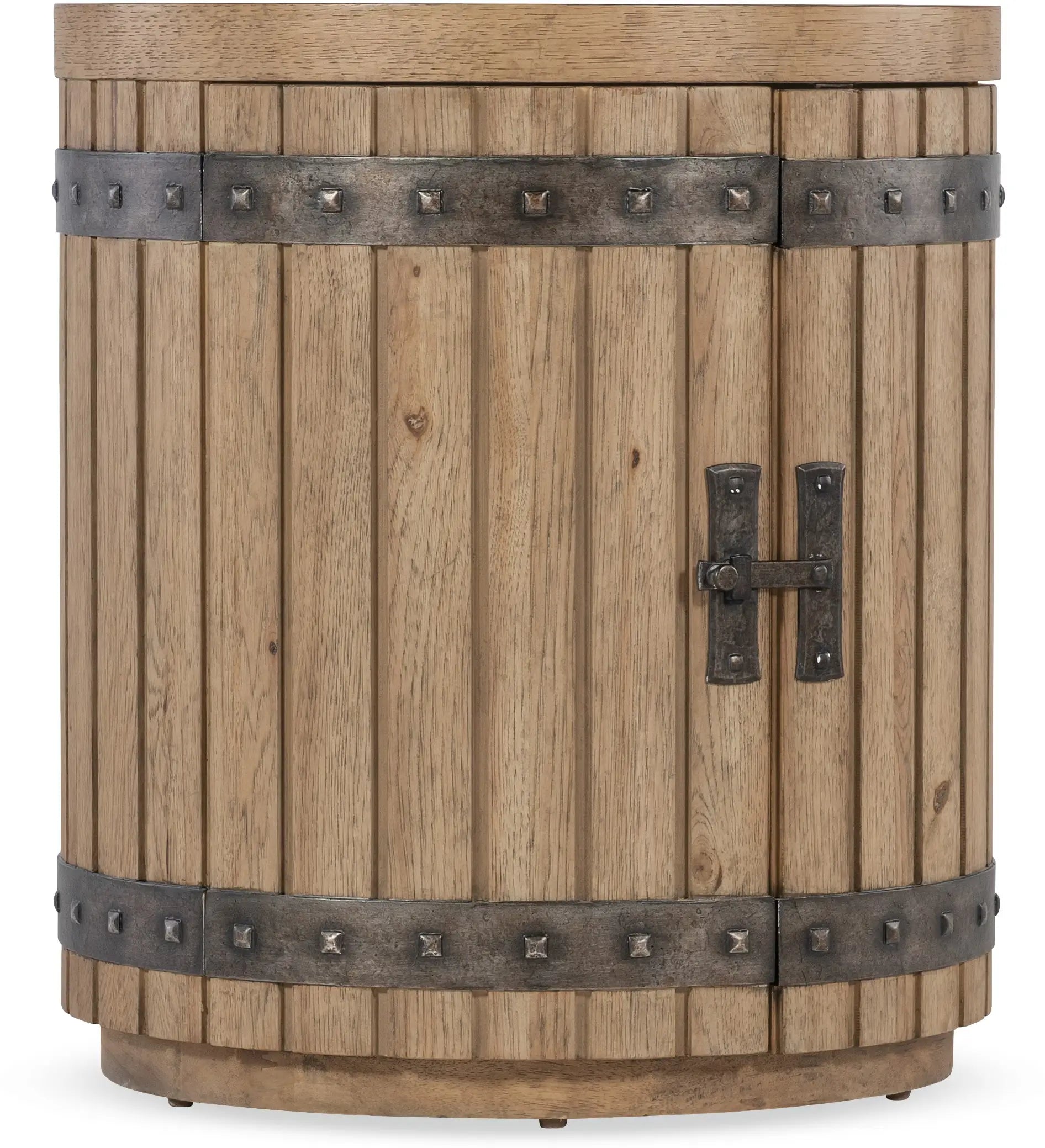 Vineyard Row Wine Barrel End Table