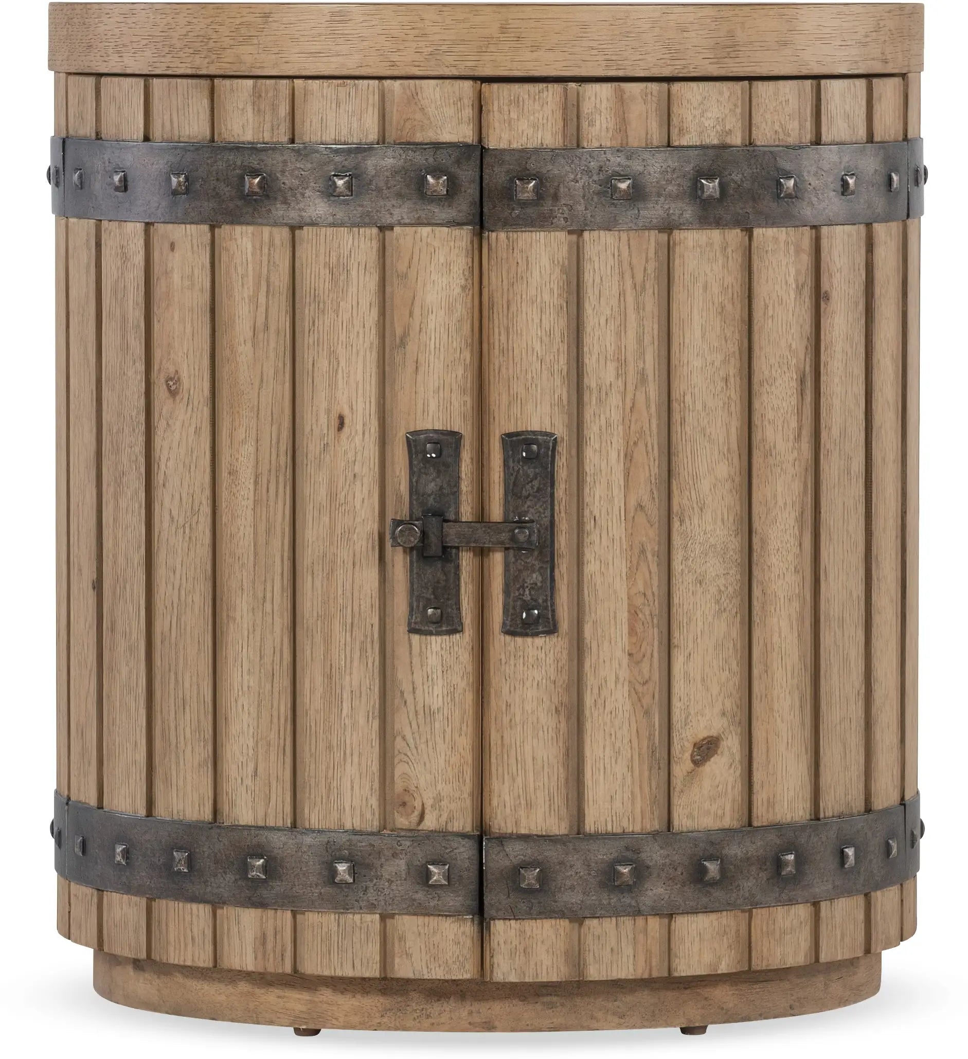 Vineyard Row Wine Barrel End Table