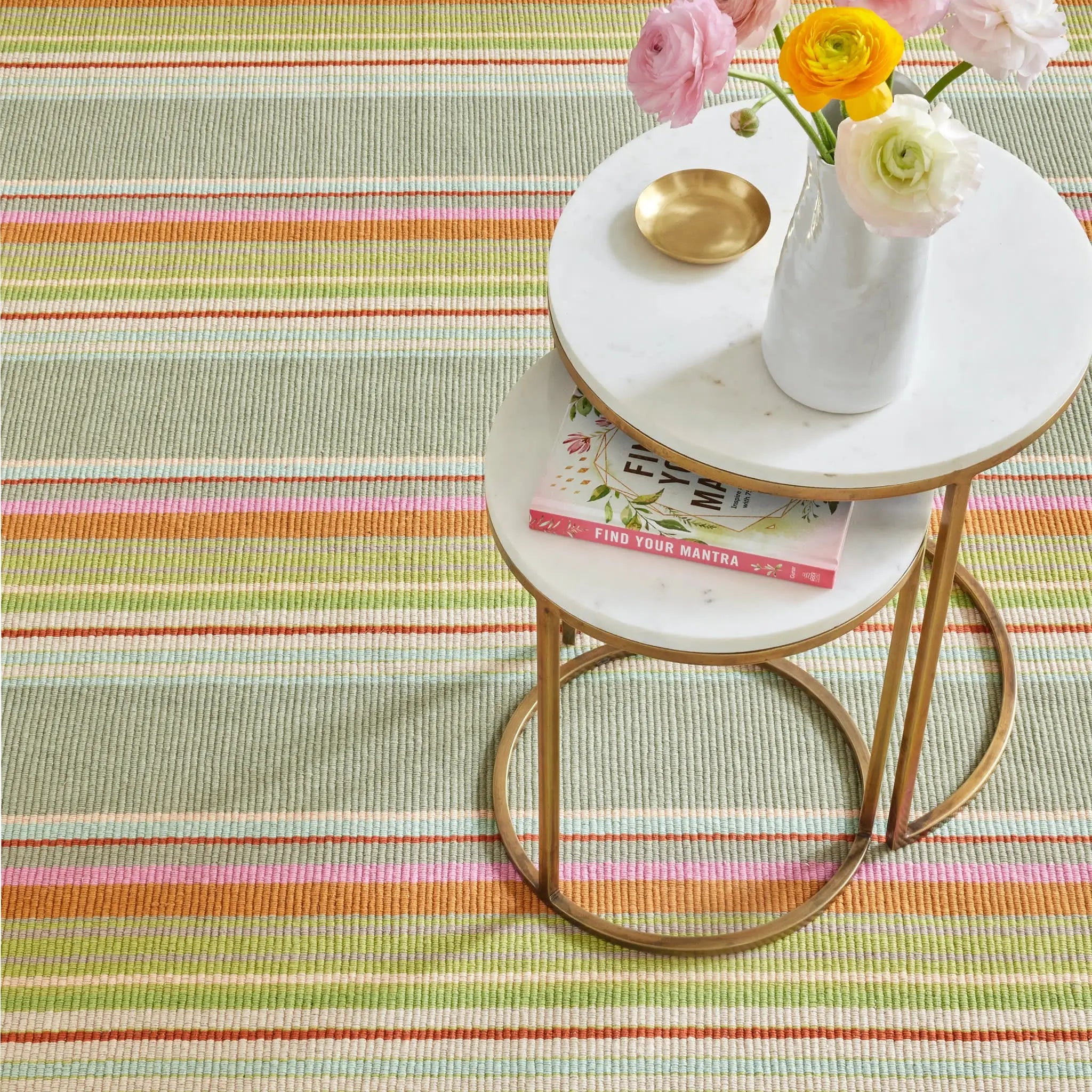 Dash & Albert Stone Soup Handwoven Cotton Rug