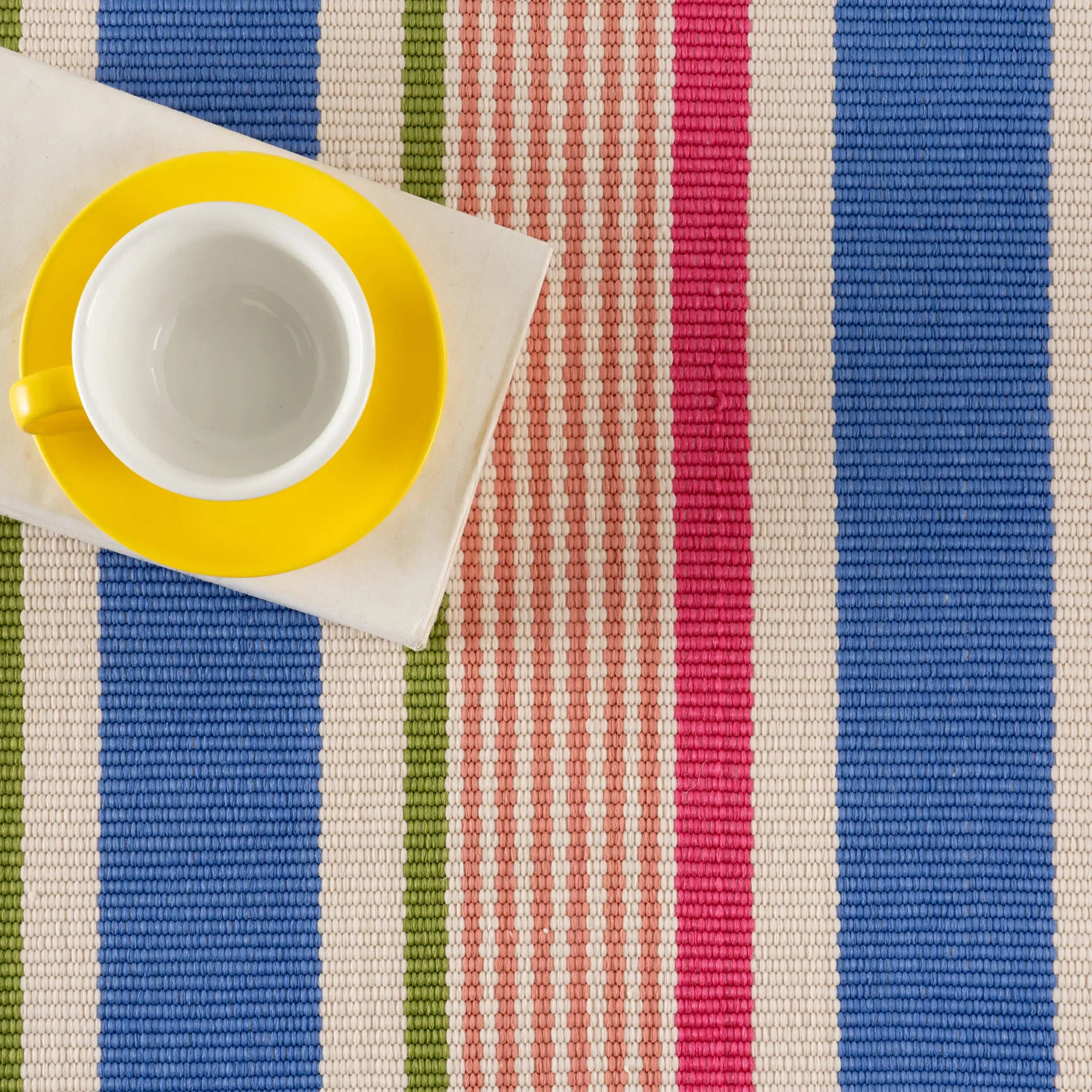 Festival Stripe Handwoven Indoor/Outdoor Rug