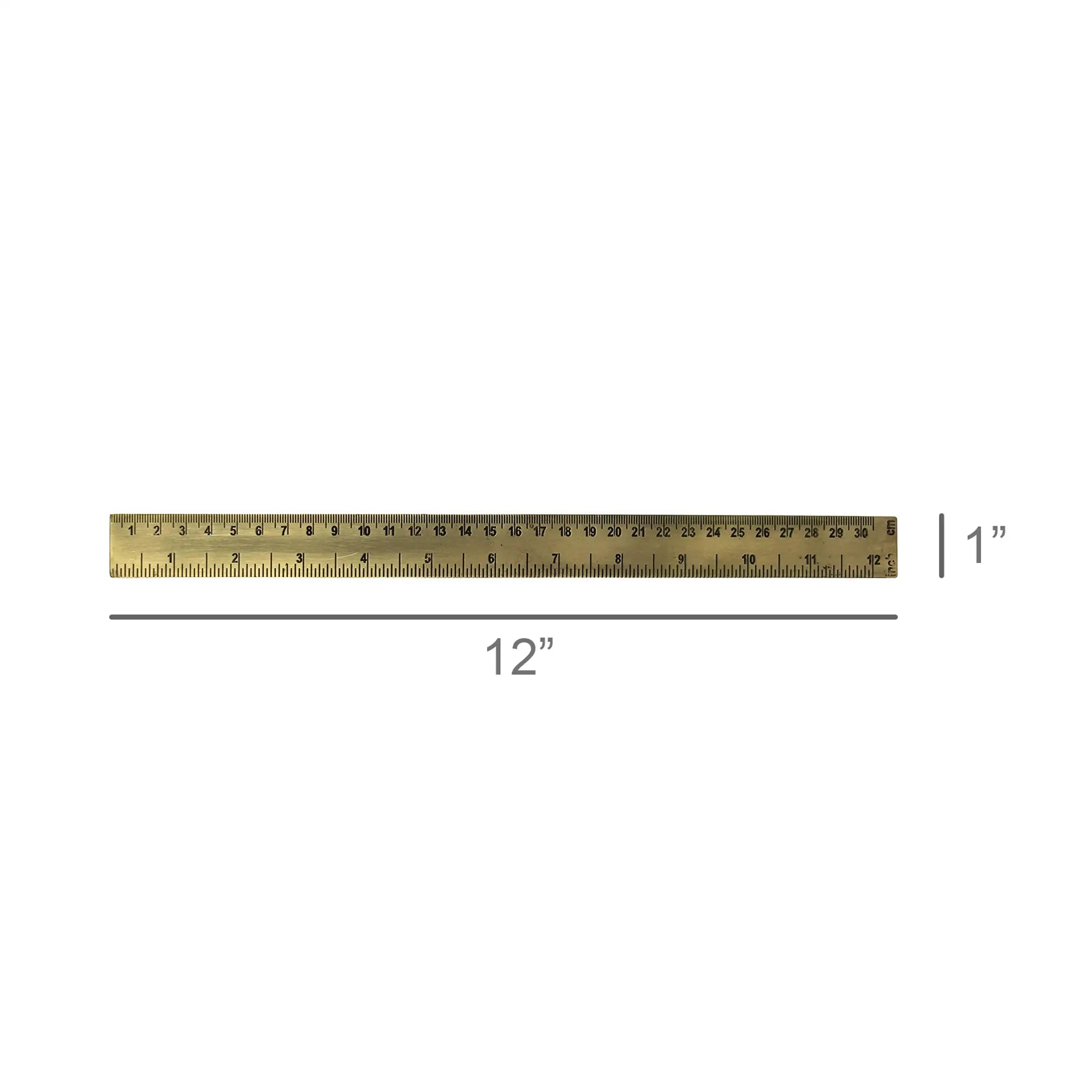 Classic Brass Ruler