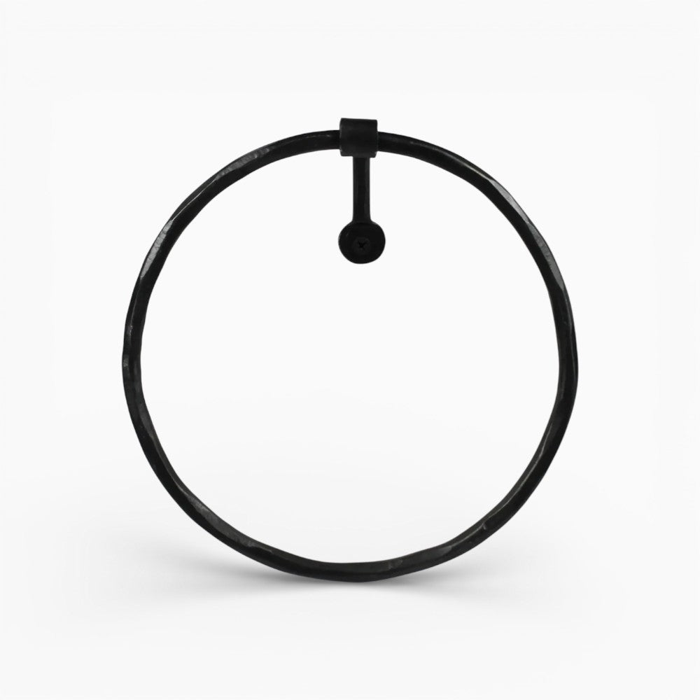 Hand Forged Metal Towel Ring