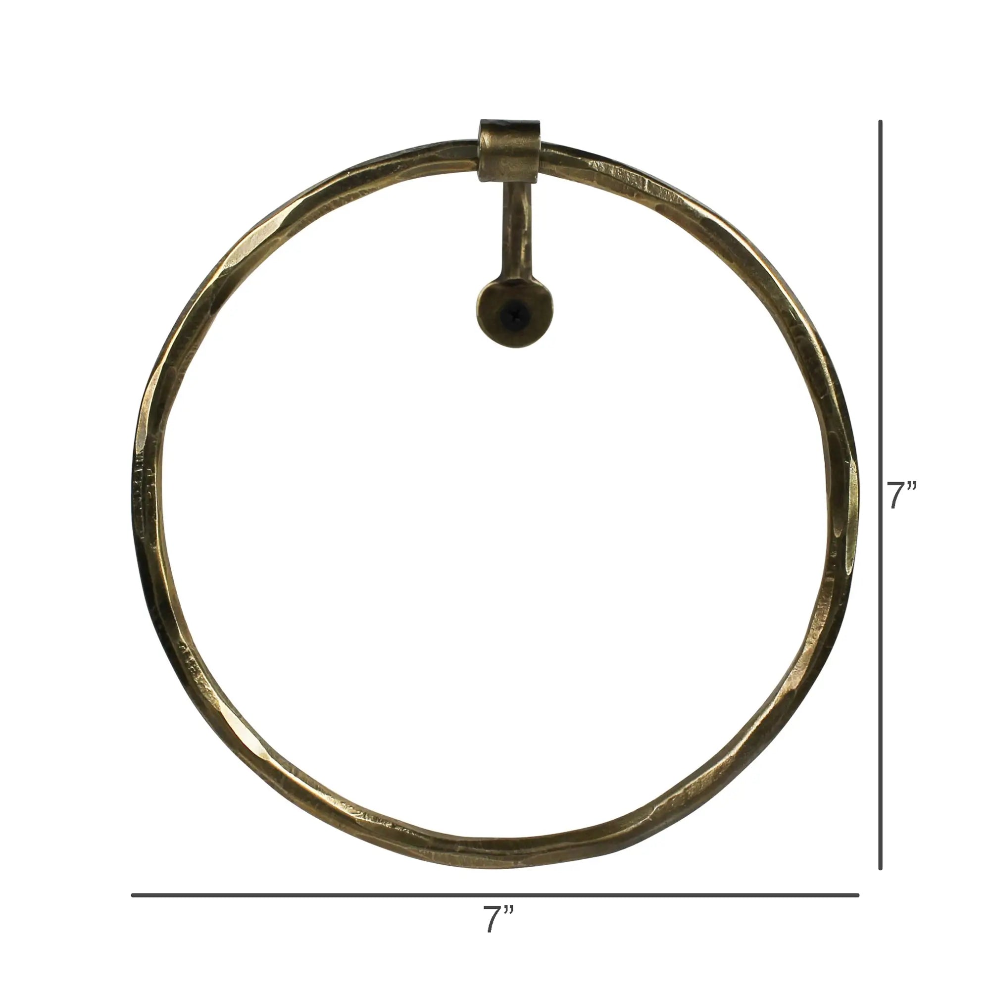 Hand Forged Metal Towel Ring