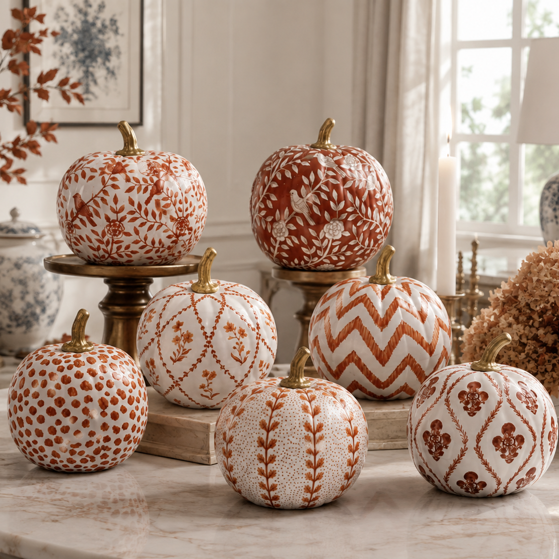 Rusty Red Heritage Medallion Pumpkin