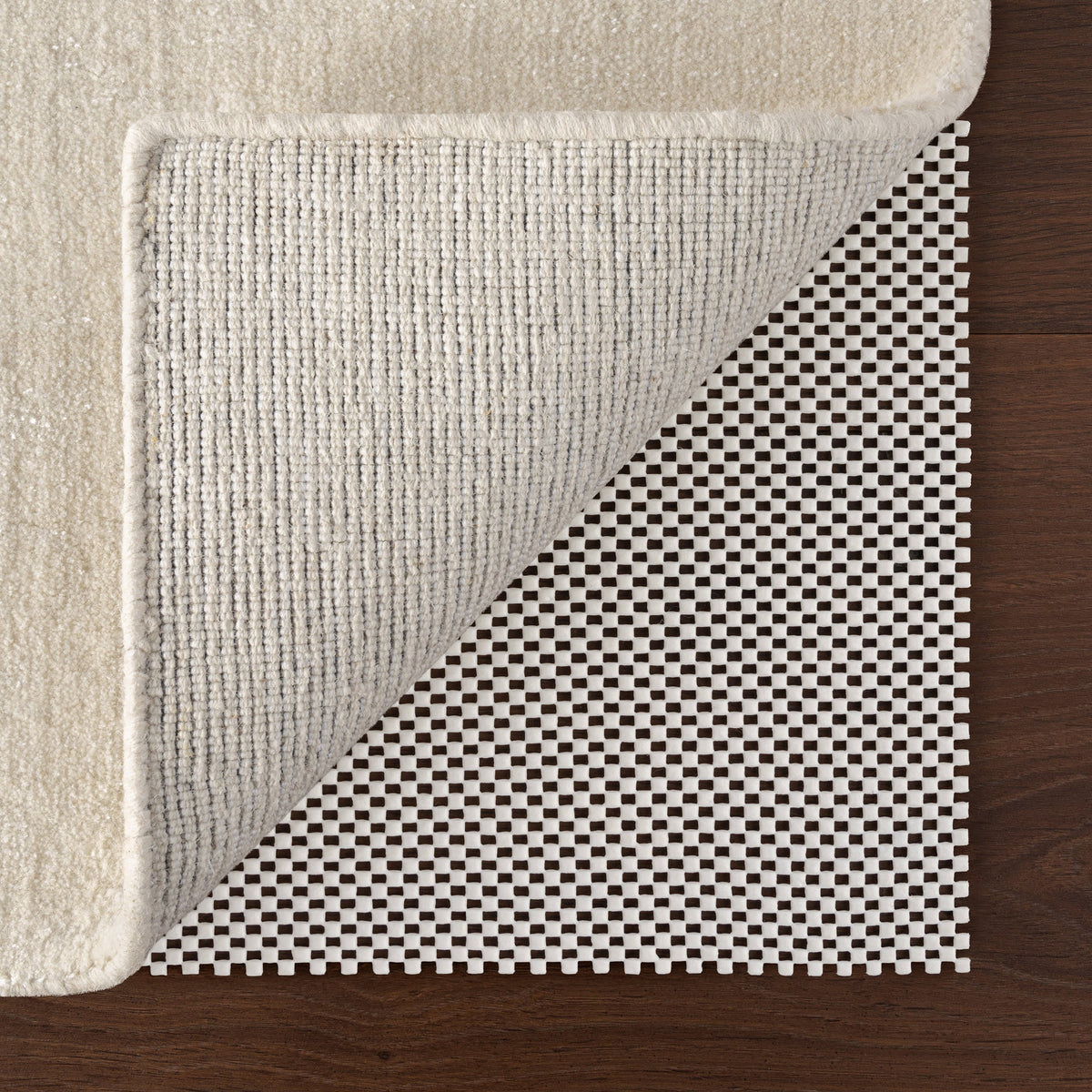 Standard Indoor/Outdoor Rug Pad | White
